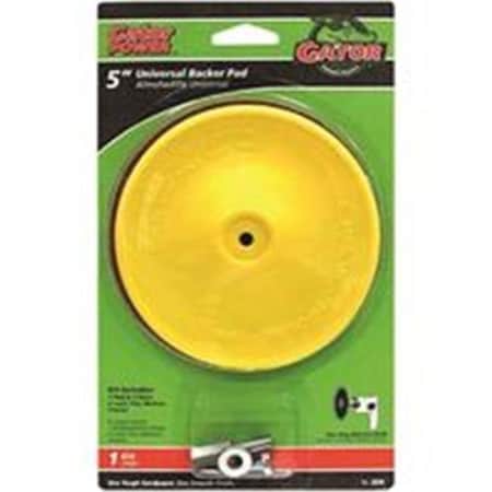 Gator Gator 0272138 Gator Stick-On Universal Backing Pad; 5 in. dia. - 3000 RPM; 0.25 in. Arbor 272138